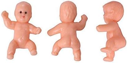 1.2" King Cake Babies Mini Plastic Babies for Baby Shower