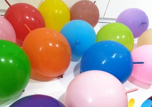 10 Inch Dark Green Link Balloon 50 Pcs Quick Linkable