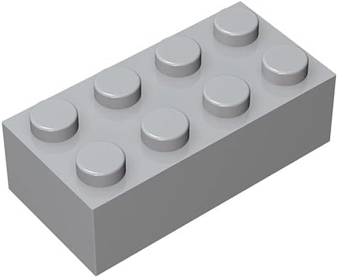 Classic Bricks Brick 2 x 4 50 Piece, Compatible with Lego Parts 3001 100% Compatible