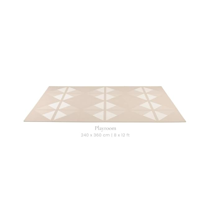 Toddlekind playmat - Prettier Puzzle Playmat (Kyte Mocha), 4 X 6 Feet (6 Tiles)