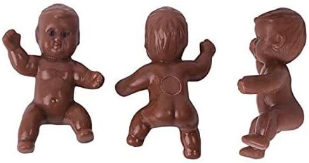 1.2" King Cake Babies Mini Plastic Babies for Baby Shower