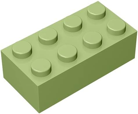 Classic Building Bulk Brick Block 2x4, 500 Piece Building Brick Martin Green 3001, Creative