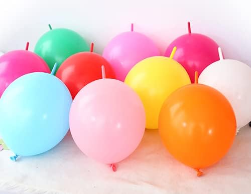 10 Inch Baby Pink Link Balloon 50 Pcs Quick Linkable