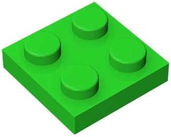 Classic Bricks Plate 2x2, 100 Piece 3022, Creative 100% Compatible