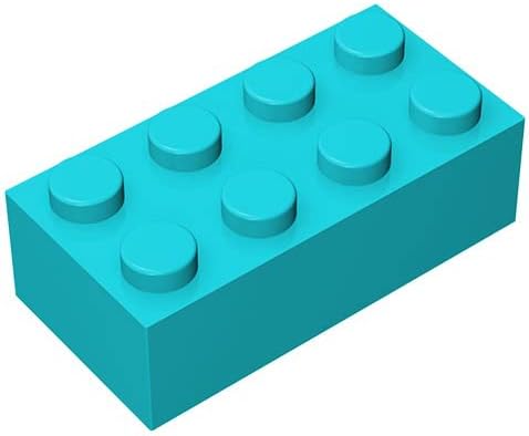 Classic Building Bulk Brick Block 2x4, 500 Piece Building Brick Emerald Green 3001, Creative