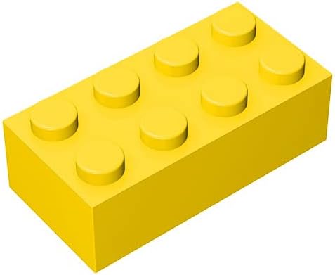 Classic Building Bulk Brick Block 2x4, 500 Piece Building Brick Yellow 3001, Creative