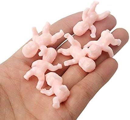 1.2" King Cake Babies Mini Plastic Babies for Baby Shower