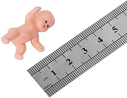 1.2" King Cake Babies Mini Plastic Babies for Baby Shower