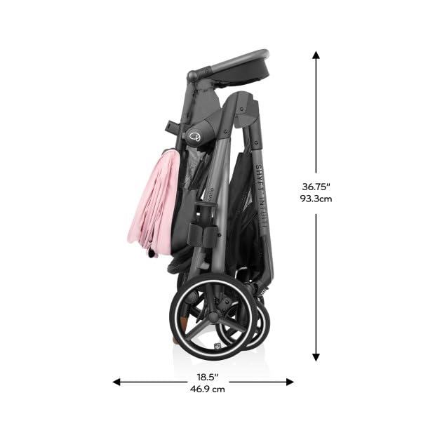 Evenflo Shyft Intuiti Travel System with Revolve180 LiteMax NXT Rotational Infant Car Seat (Amaranth Pink)