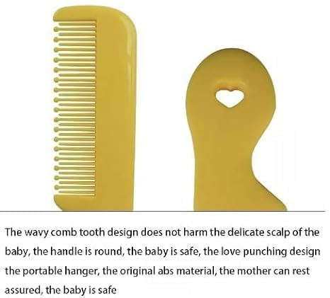 4Pcs Colorful Round Tip Bristles Baby Cute Comb Baby Grooming Styling Tools and Appliances For Sensitive Scalp Skin, for Nursery Newborn Infant Girl Boy Kids Comb Baby