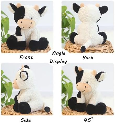 9 inches Cow Stuffed Animal Soft Plush Cute Cow Doll