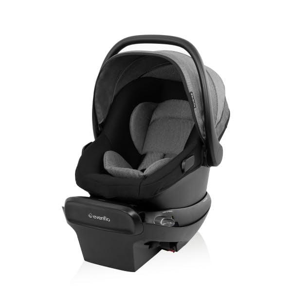 Evenflo Shyft Intuiti Travel System with Revolve180 LiteMax NXT Rotational Infant Car Seat (Fossil Gray)