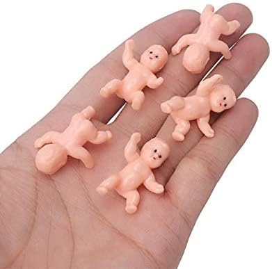 1.2" King Cake Babies Mini Plastic Babies for Baby Shower