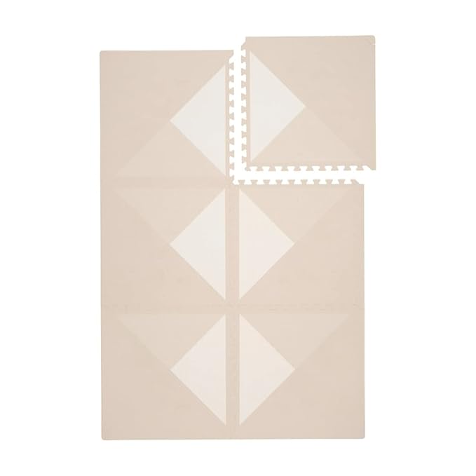 Toddlekind playmat - Prettier Puzzle Playmat (Kyte Mocha), 4 X 6 Feet (6 Tiles)