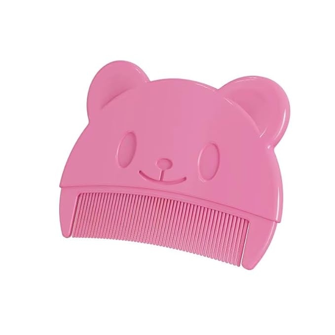 Baby Bath Brush, Baby Cradle Cap Brush, Silicone Massage Brush, Baby Comb, Children's Comb(3pcs) (Pink)