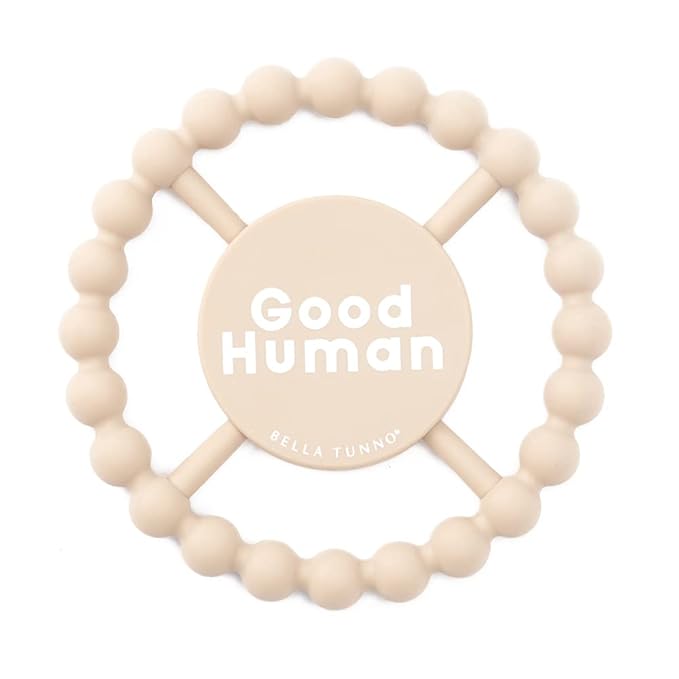 Bella Tunno Happy Teether ??Soft & Easy Grip Baby Teether Toy, Silicone Teether Ring to Help Soothe Gums