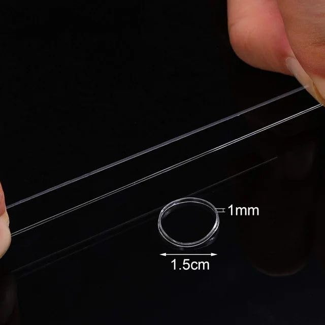 1000 Clear Mini Rubber Bands, Soft Elastic Hair Ties