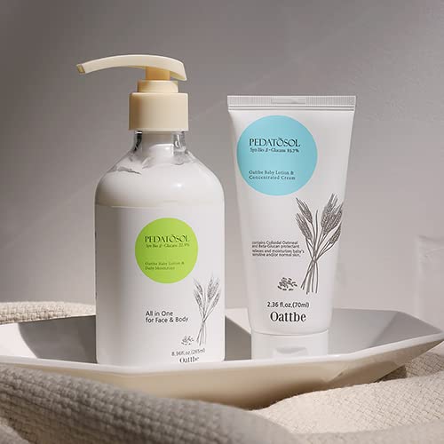 PEDATOSOL Baby Lotion - Pediatrician-Formulated Hydrating Lotion For Sensitive & 2.36 Fl