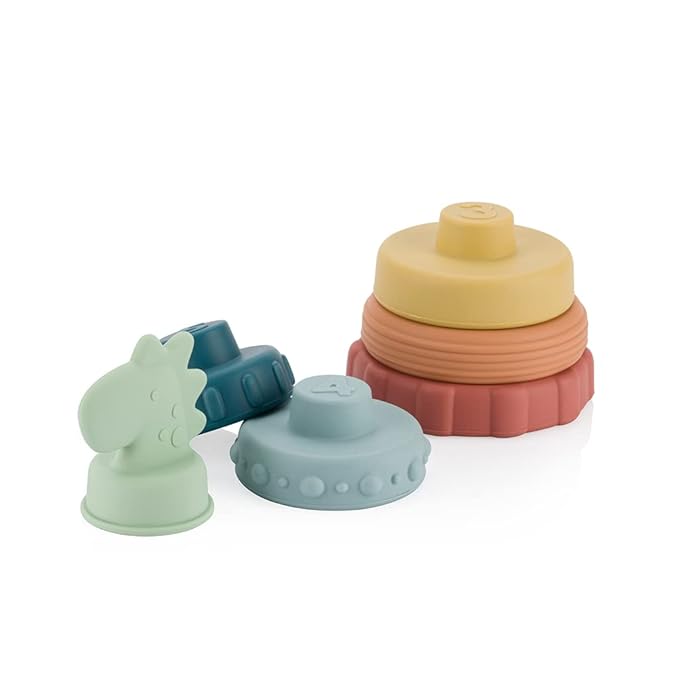 Itzy Ritzy - Itzy Stacker Silicone Stacking & Teething Toy 3 Months