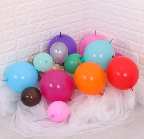 10 Inch Red Link Balloon 50 Pcs Quick Linkable Balloon