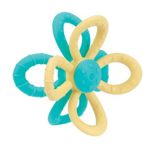 Nuby Fun Loops Teether - Flower-Shaped Infant Teething Toy for Babies 3+ Months