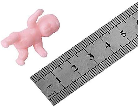 1.2" King Cake Babies Mini Plastic Babies for Baby Shower