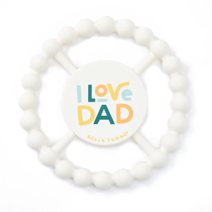 Bella Tunno Happy Teether 2pk ??Soft & Easy Grip Baby Teether Toy, Silicone Teether Ring to Help Soothe Gums