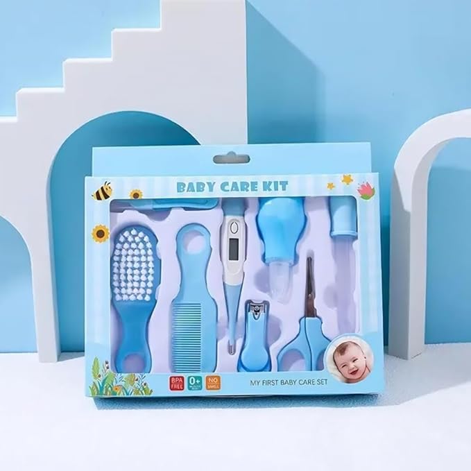 8 in 1 Baby Grooming Kit (Blue)