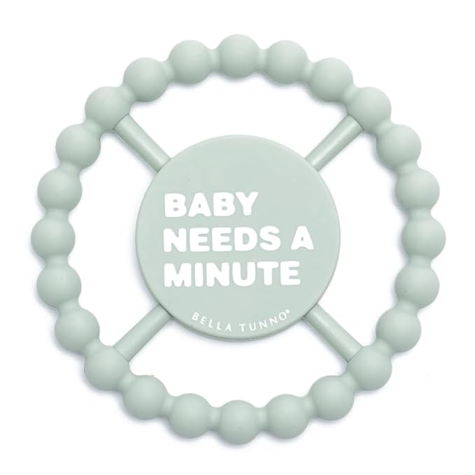 Bella Tunno Happy Teether ??Soft & Easy Grip Baby Teether Toy, Silicone Teether Ring to Help Soothe Gums