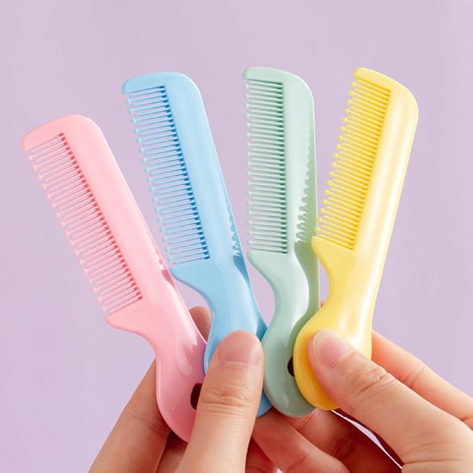 1 Pack Of 4 Round Colorful Tip Bristles Baby Cute Comb Baby Grooming For Sensitive Scalp Skin, for Nursery Newborn Infant Girl Boy Kids Comb Baby,Grooming and Healthcare Kits