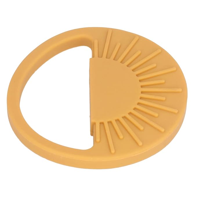 Garosa Baby Silicone Teether Toy Safe Semi Circular Sun Easy Teething(003 Yellow