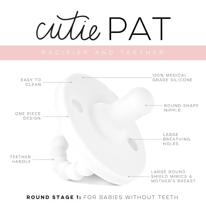 Ryan & Rose Cutie PAT All-in-One Pacifier and Teether Massaging (3 Pack), 1)