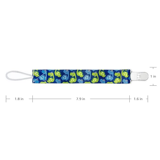 PandaEar Baby Pacifier Clips, 6 Pack Universal Holder Leash for Boys and Girls