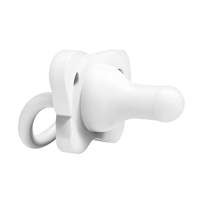 Dr. Brown's HappyPaci 100% Silicone Baby Pacifier, Contoured One-Piece Design 0-6m, BPA-Free, 3 Pack
