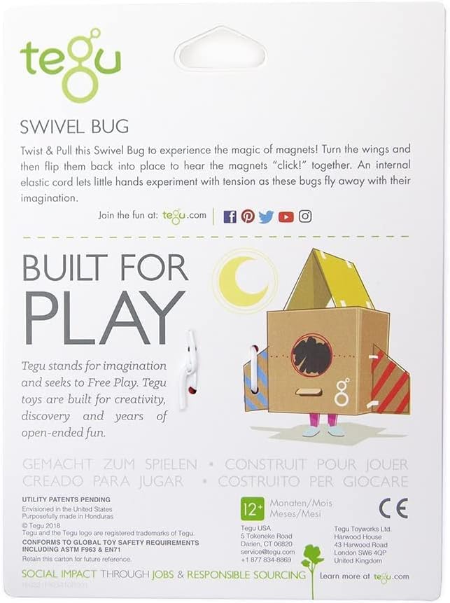 Tegu Swivel Bug Green & Teal