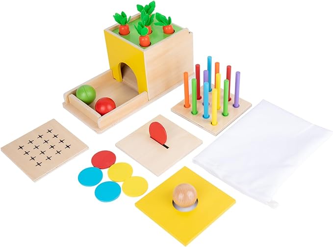 Montessori Toddler Play Kit Montessori Box Toys for 1 Year 2 Years (5-for-1)