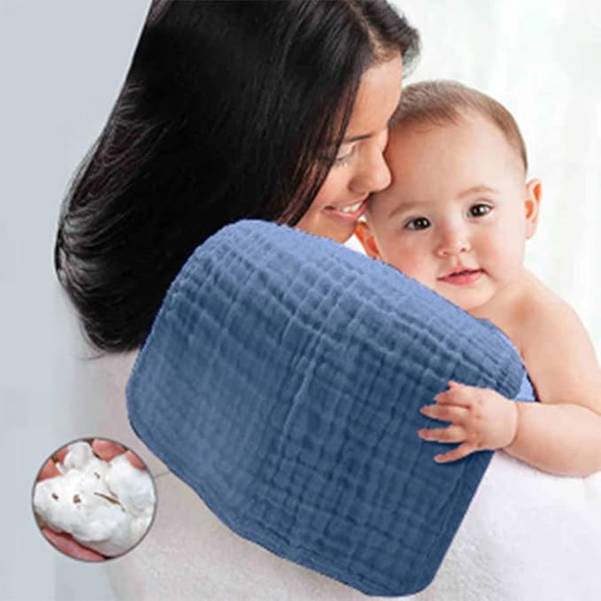 Yoofoss Muslin Burp Cloths for Baby 10 Pack 100% Cotton 20''X10'' Super