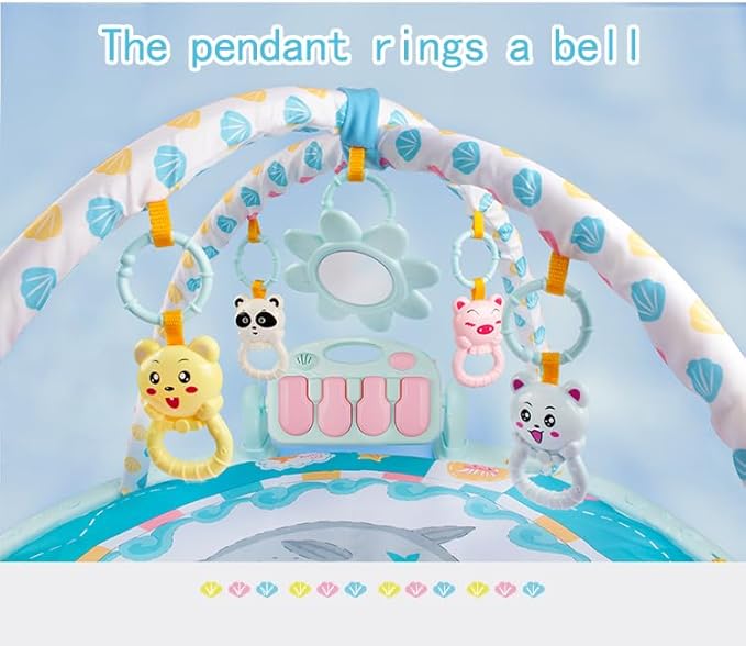 Toddler Baby Play Gym Mat Tummy Time Activity Mat Baby