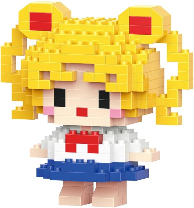 Micro Mini Building Blocks Anime Character Set (500+ Pieces), Ages +14 (3 Pack) 2)