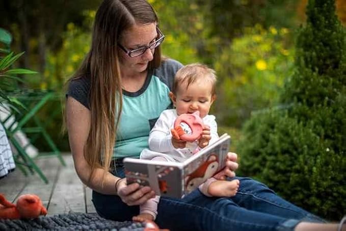 Mary Meyer Teething Toys Leika Silicone Baby Teether for Babies 0-12 Months, 9-Inches