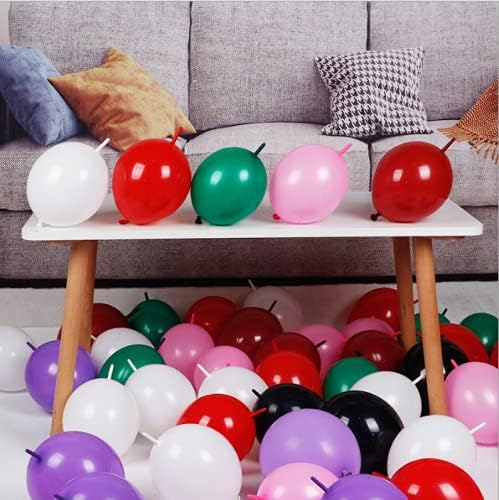 10 Inch Red Link Balloon 50 Pcs Quick Linkable Balloon