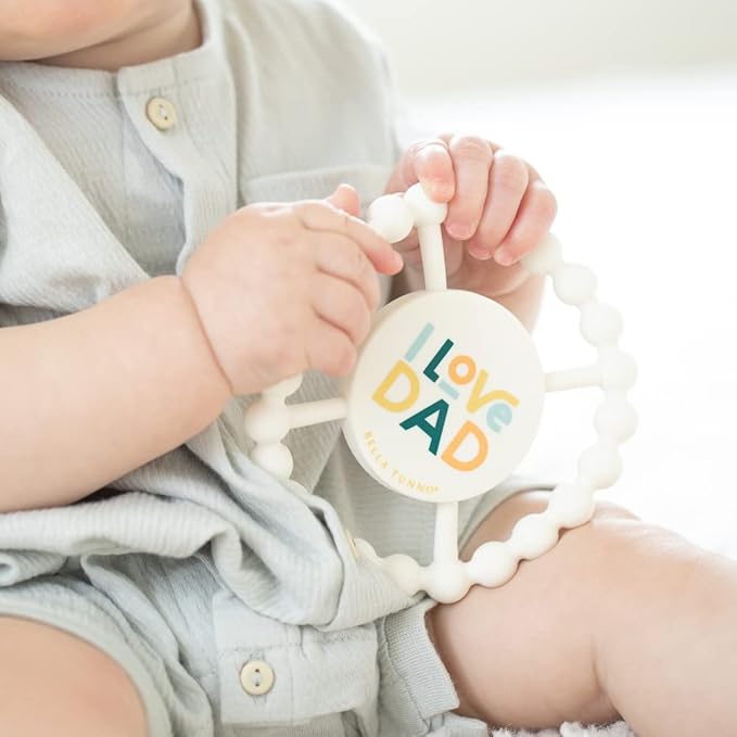 Bella Tunno Happy Teether ??Soft & Easy Grip Baby Teether Toy, Silicone Teether Ring to Help Soothe Gums