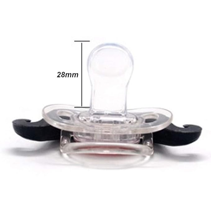 4Pcs Cute Kissable Mustache Pacifier for Babies Funny Lips Baby Pacifiers