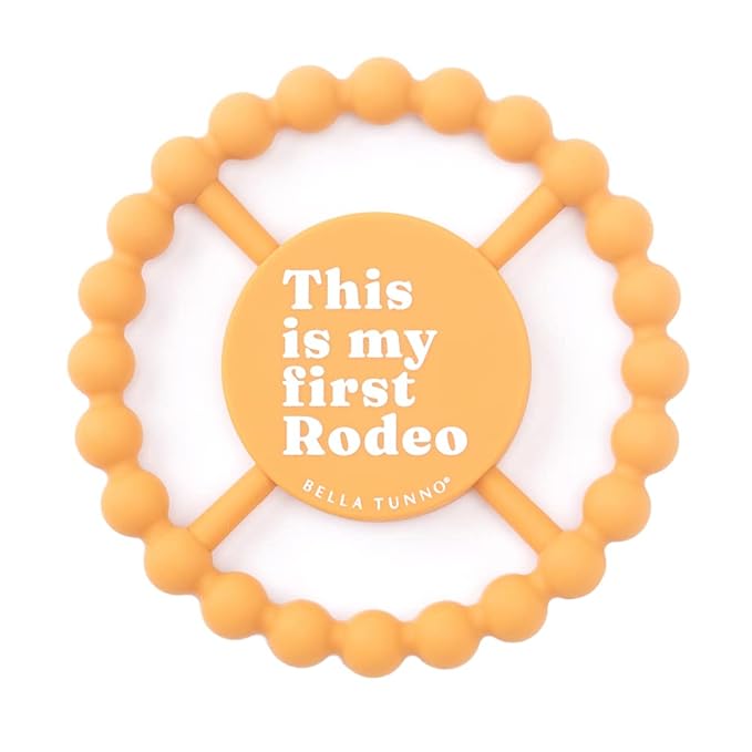 Bella Tunno Happy Teether ??Soft & Easy Grip Baby Teether Toy, Silicone Teether Ring to Help Soothe Gums