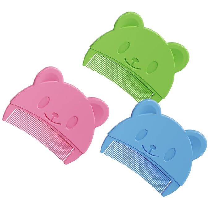 Baby Bath Brush, Baby Cradle Cap Brush, Silicone Massage Brush, Baby Comb, Children's Comb(3pcs) (Green)