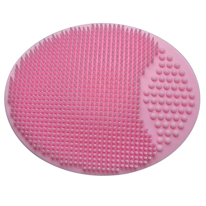 Baby Bath Brush, Baby Cradle Cap Brush, Silicone Massage Brush, Baby Comb, Children's Comb(3pcs) (Pink)