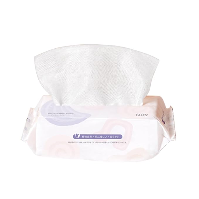 Disposable Face Towel XL Facial Wipes - Organic Vegan Biodegradable 100% Cotton