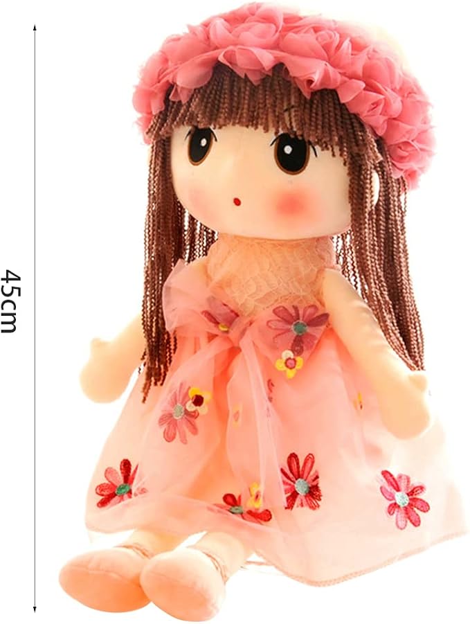 ikasus Soft Baby Doll with Clothes, Kawaii 17.7 Rag Doll