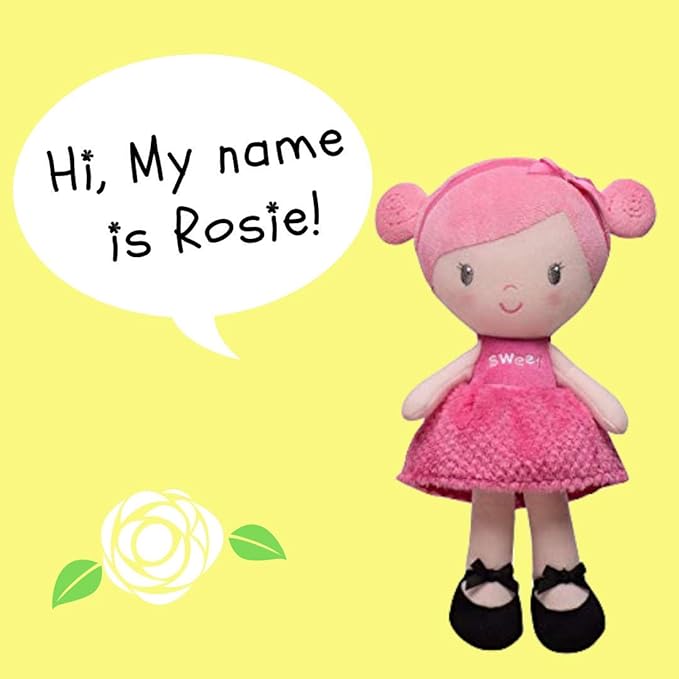 Baby Starters Plush Snuggle Buddy Baby Doll, Sweet Rosie