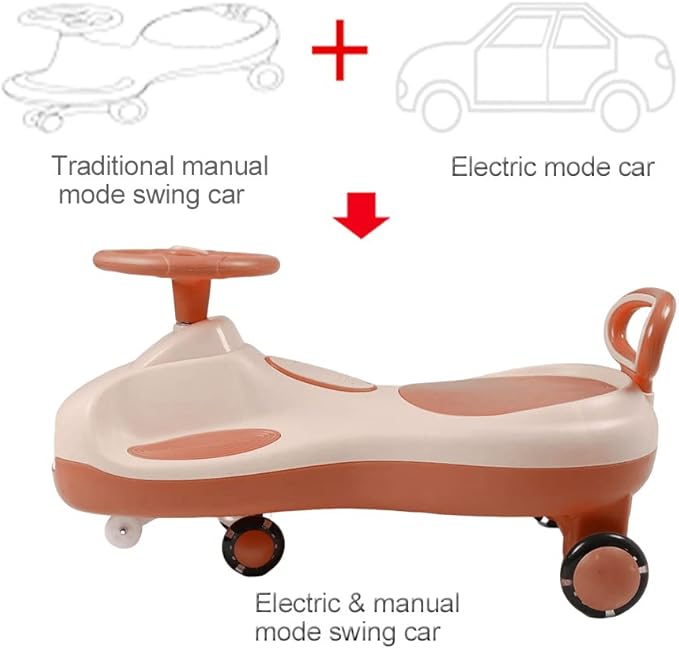 GYBest Electric Wiggle Car Riding Toys, Kids Ride on Car Ride on Toys Car with Rechargable Battery and Pedal